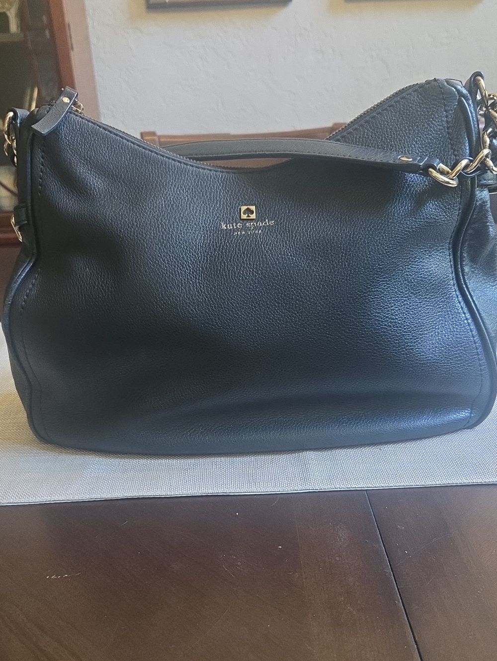 Black Kate Spade Pebbled Leather Purse In Good Used Condition🖤
